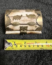 Vintage Bone Trinket Box with