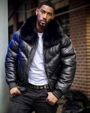 Men bomber quilted puffer - men's,