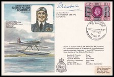 1927 Schneider Trophy Winner AVM WEBSTER CBE AFC Signed AVM Boothman RAF Cover