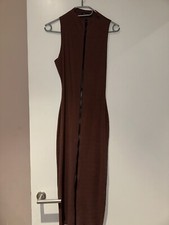 Naked Wardrobe Brown Dress Size L