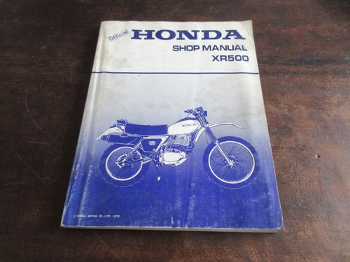 Honda xr500 1979 shop service - 1979,