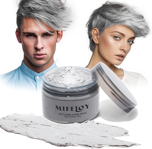 Temporary silver gray hair - silver,