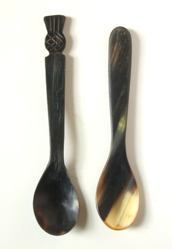 Vintage horn teaspoons one - vintage,