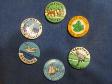 Old youth hostel badges - YHA Isle of Wight & New Forest - late 1960s