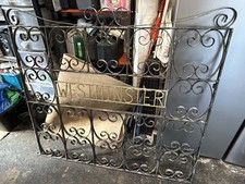 9ft Heavy Duty Wrought Iron Driveway Gates ‘Westminster House’ 
