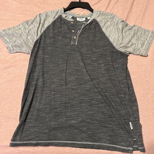 Rowm heathered henley short - rowm,