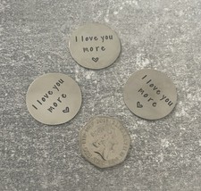 Cute I Love You More .. Keep Sake .. Token .. Gift Ideas .. Love ..