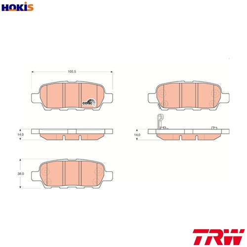 Brake pad set disc - brake,