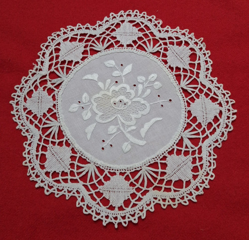 Vintage white cotton lace and - cotton,