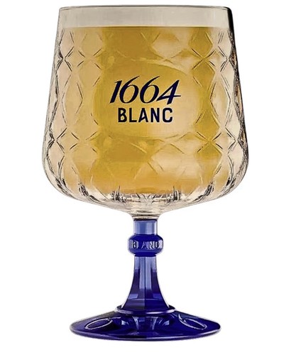 1664 blanc pint glasses
