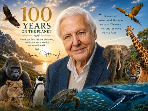 David attenborough 100 - -,