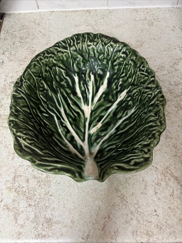 Cabbage leaf bowl ceramic - cabbage,