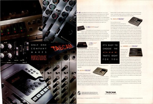 1996 tascam porta 03 - 1996, •