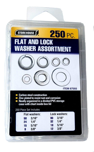 Flat and lock washer