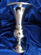 MUSEUM QUALITY  MERCURY GLASS BEAUTIFUL VASE PATENT LONDON 27