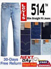 Levis 514 Mens Slim Staright Fit Comfort Stretch Denim Jeans Zip FLy