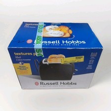 2 Slice Fully Working Black Wide Slot Toaster. | Russell Hobbs