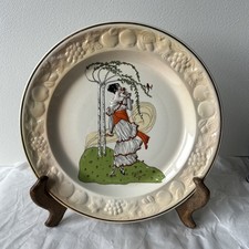 Royal Worcester Palissy decorative majolica plate 'Selina'