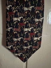 Soprano Country Men’s Tie Horse Racing and Riding Design Necktie 100% Silk Tie