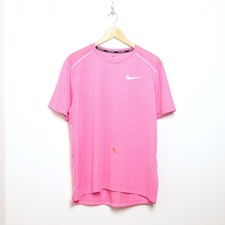 NIKE Miler 1.0 T-Shirt Men's Pink SIZE L