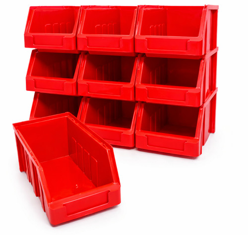 Red size stacking plastic - red, 2