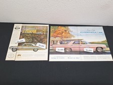 2 Vintage 1962 OLDSMOBILE ADS Original Print Ad Literature