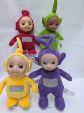 Teletubbies x4 Full Set Soft Plush Toys Talking DHX 11" #