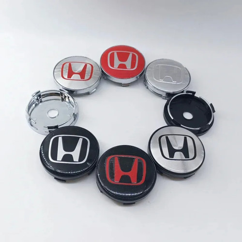 4pcs 56mm 60mm - black, caps