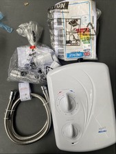 Triton Enrich White 8.5kW Manual Electric Shower Unit – With Hose ( See photo)