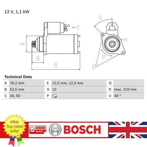 Starter for audi - starter, seat