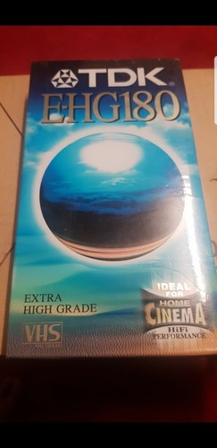 Tdk ehg180 blank vhs - blank, video