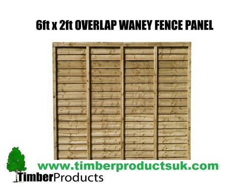 Waney lap fence - 6,