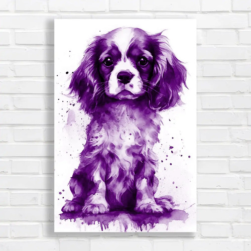 Watercolor cavalier king - watercolor,