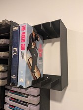 VHS Tape Wall Mount – Modular Storage Rack & Organizer (Holds 5 Tapes)