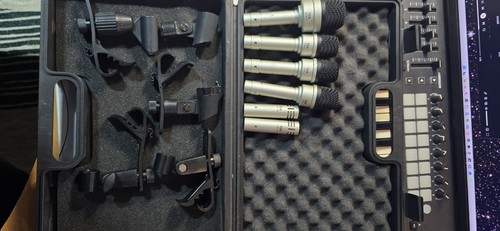 Isk drum mics and clips - drum,