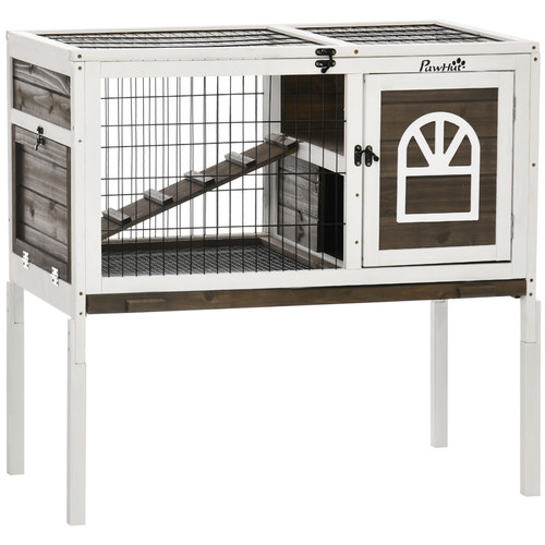 Wooden rabbit hutch small - rabbit,