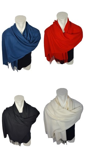 Ladies cashmere scarf - cashmere,