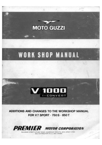 Moto guzzi service manual - moto,