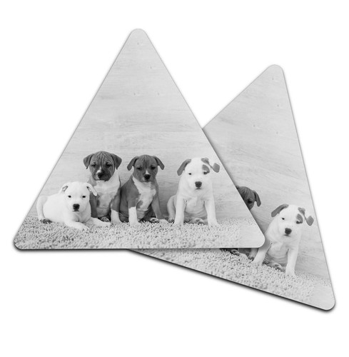 Triangle coaster bw - -,