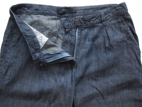 Next crop trousers blue - trousers,