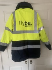 Flybe Engineering High Vis Winter Coat Airline Memorabilia Size Large