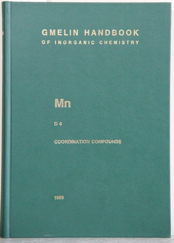 Gmelin handbook inorganic - gmelin,