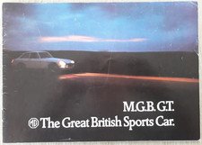 MG MGB GT Brochure c.1972 -