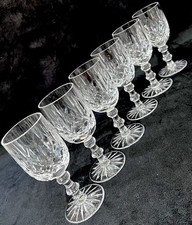 Crystal Glass Vintage Sherry / Port Glasses Set of 6 - 5” Tall