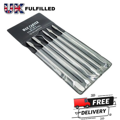 6pc stainless steel wax - steel,