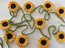 Sunflower crochet flower - crochet,