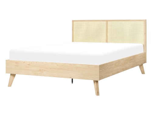 Rattan double bed - eu,