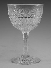 Thomas WEBB Crystal - WELLINGTON Cut - Small Claret Glass / Glasses - 4 5/8" 