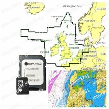2025 Navionics+ Plus microSD SD Chart Card Maps UK-GB,Ireland,Holland,Belgium