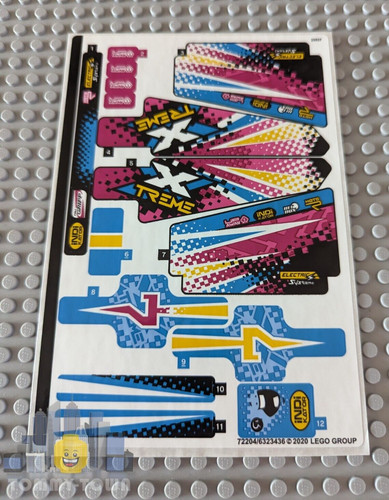 Lego technic sticker sheet - lego,